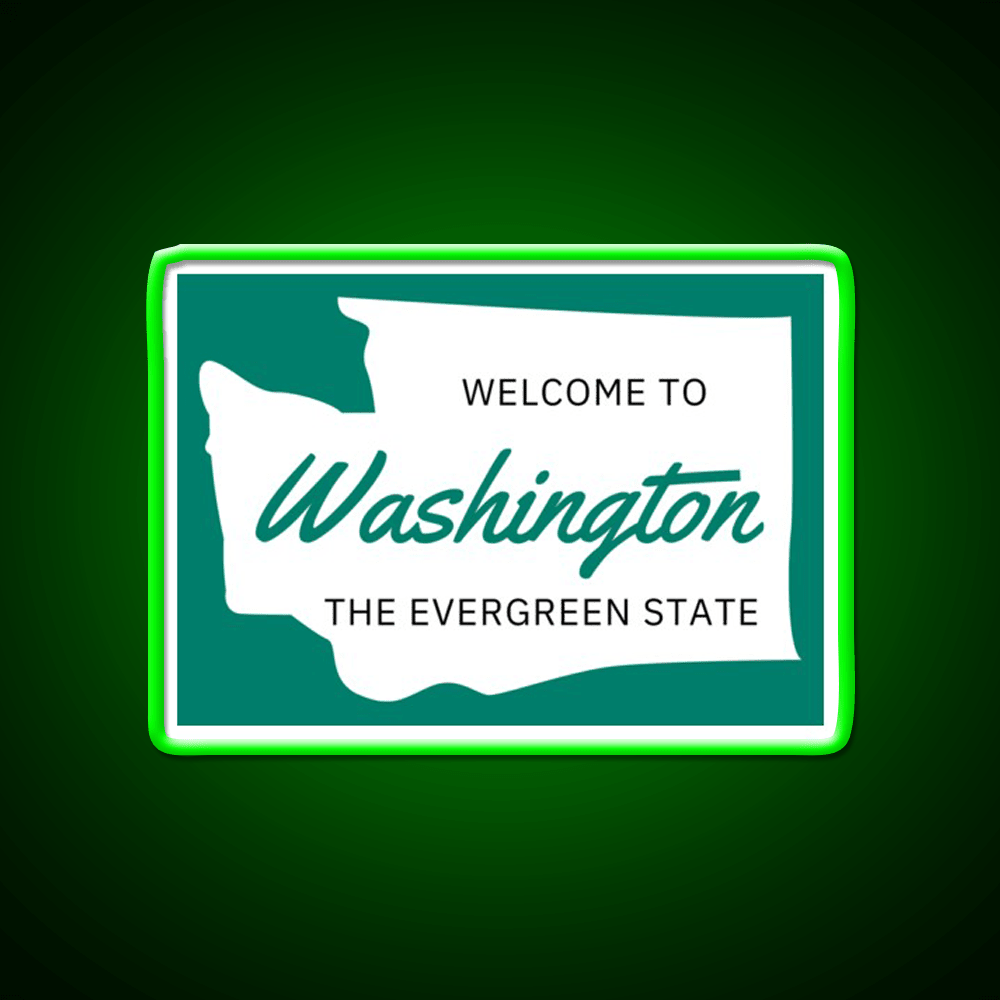 Welcome To Washington Welcome Led Neon Sign Open Sign Rgb Color - Shineneon