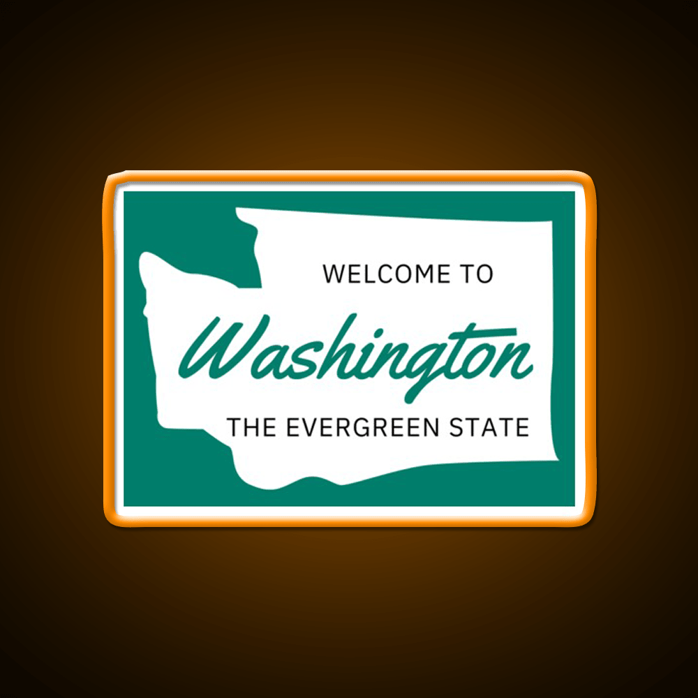 Welcome To Washington Welcome Led Neon Sign Open Sign Rgb Color - Shineneon