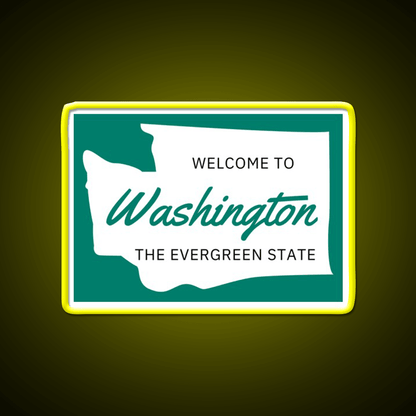 Welcome To Washington Welcome Led Neon Sign Open Sign Rgb Color - Shineneon