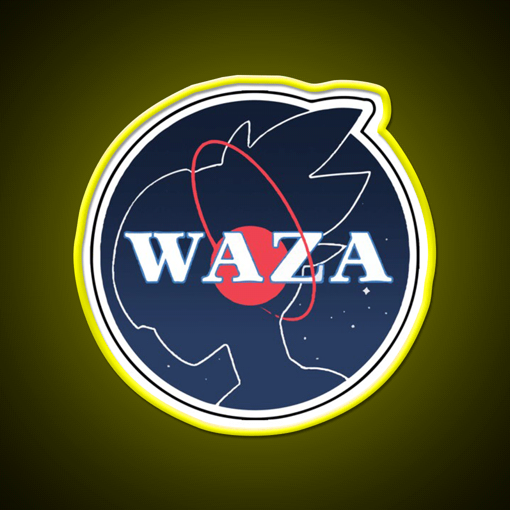 Welcome To Waza Welcome Led Neon Sign Open Sign Rgb Color - Custom LED neon sign front view