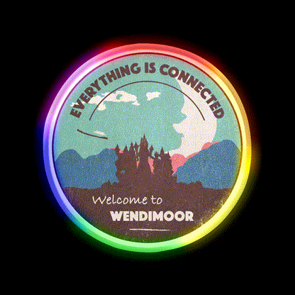 Welcome To Wendimoor Welcome Led Neon Sign Open Sign Rgb Color - LED neon sign close-up detail