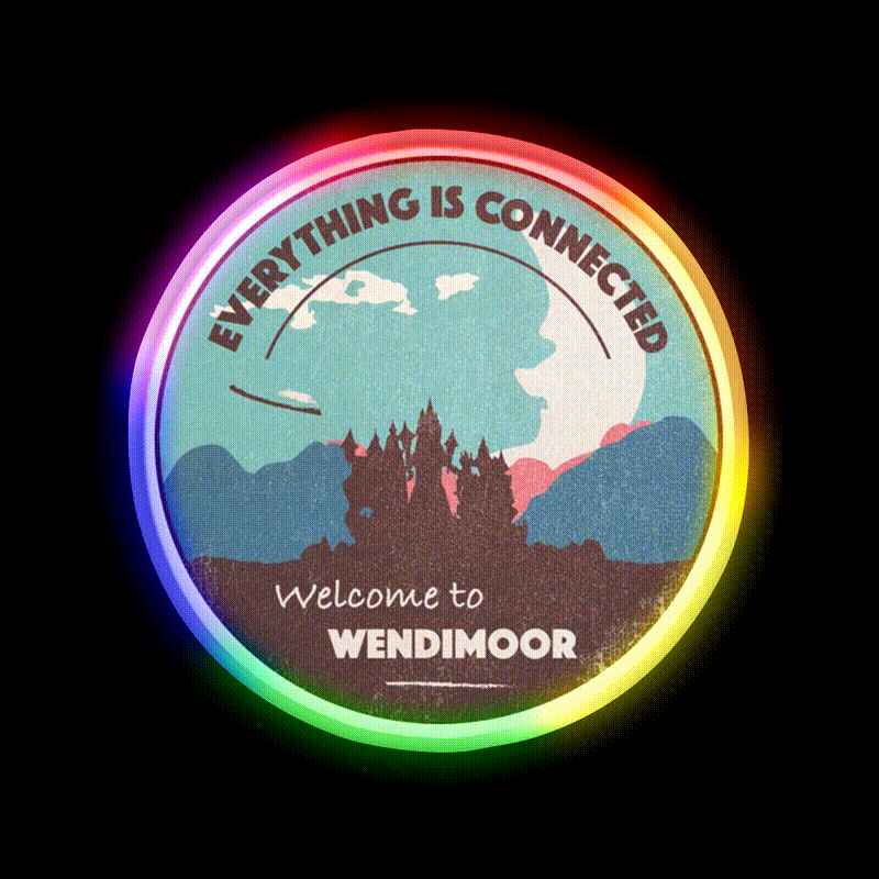Welcome To Wendimoor Welcome Led Neon Sign Open Sign Rgb Color - LED neon sign close-up detail