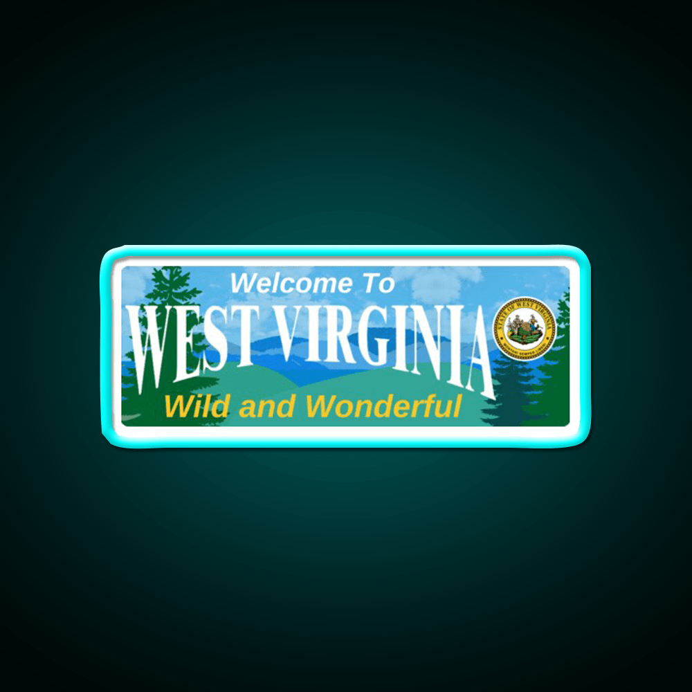 Welcome To West Virginia Welcome Led Neon Sign Open Sign Rgb Color - Shineneon