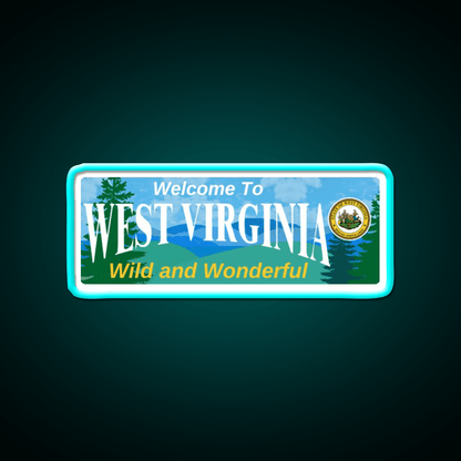 Welcome To West Virginia Welcome Led Neon Sign Open Sign Rgb Color - Shineneon