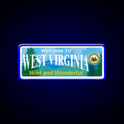 Welcome To West Virginia Welcome Led Neon Sign Open Sign Rgb Color - Shineneon