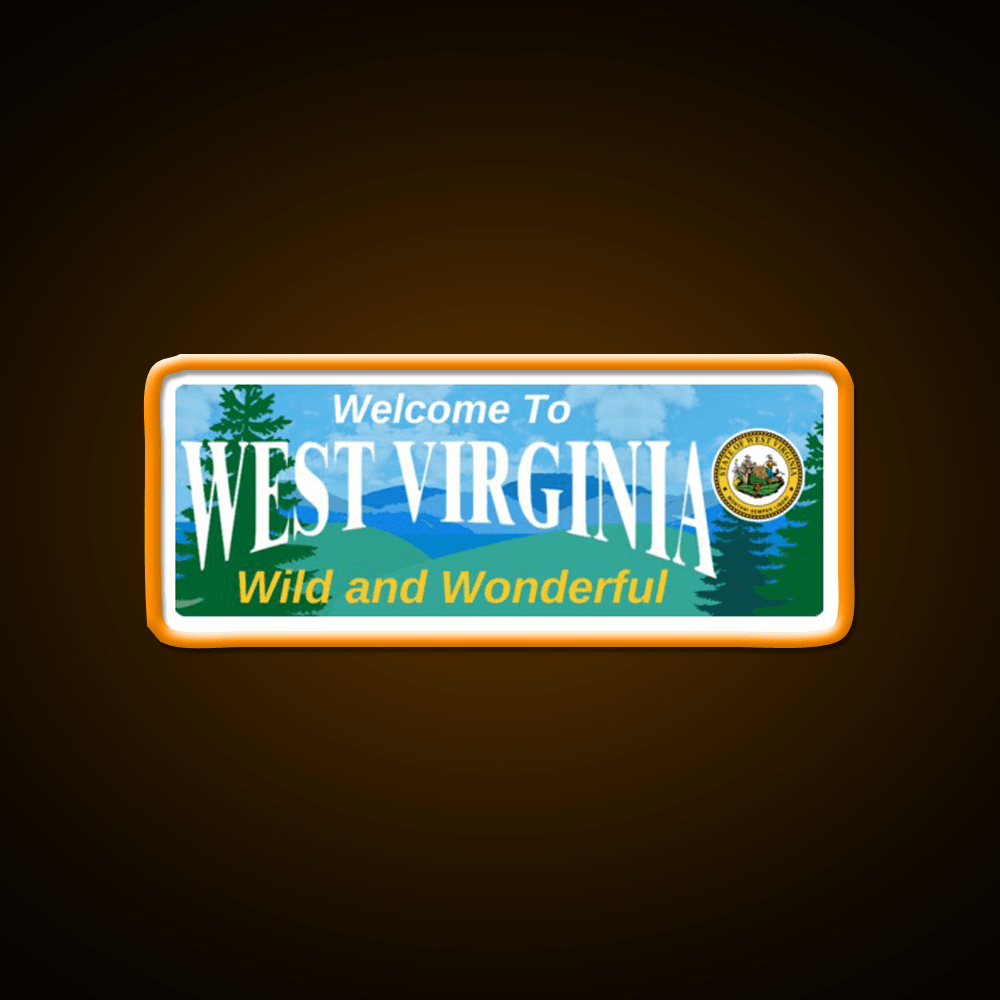 Welcome To West Virginia Welcome Led Neon Sign Open Sign Rgb Color - Shineneon