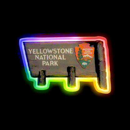 Welcome To Yellowstone Welcome Led Neon Sign Open Sign Rgb Color - LED neon sign close-up detail