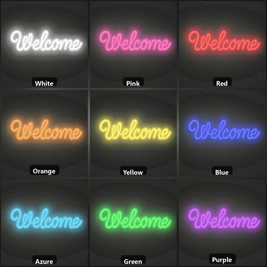 Welcome Wall Art LED Neon Sign - Shineneon