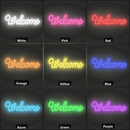 Welcome Wall Art LED Neon Sign - Shineneon