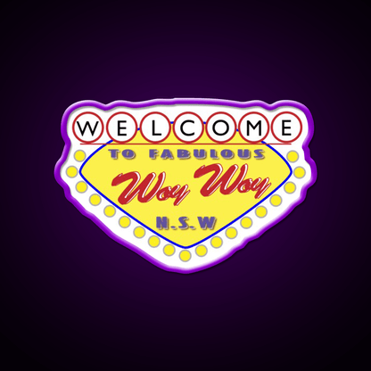 Welcome Woy Woy Sign Welcome Led Neon Sign Open Sign Rgb Color - Shineneon