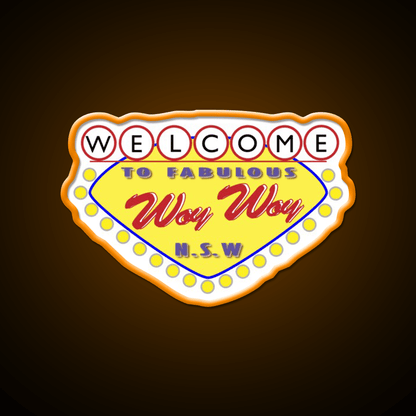Welcome Woy Woy Sign Welcome Led Neon Sign Open Sign Rgb Color - Shineneon