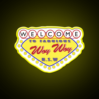 Welcome Woy Woy Sign Welcome Led Neon Sign Open Sign Rgb Color - Shineneon