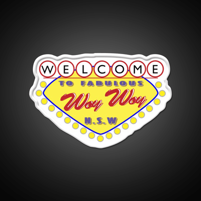 Welcome Woy Woy Sign Welcome Led Neon Sign Open Sign Rgb Color - Shineneon