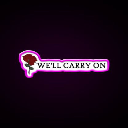 Well Carry On Mcr Welcome Led Neon Sign Open Sign Rgb Color - Shineneon