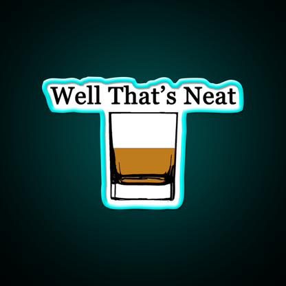 Well Thats Neat Beer Bar Decor Led Neon Sign Rgb Color - Size and dimension reference