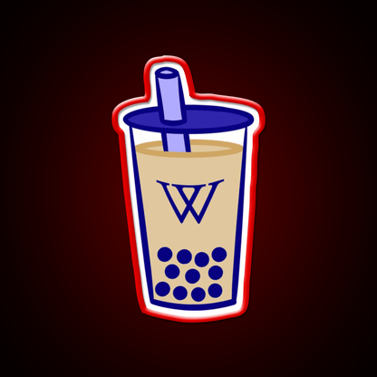 Wellesley Bubble Tea Milk Tea Snack Food Led Neon Sign Rgb Color - Shineneon