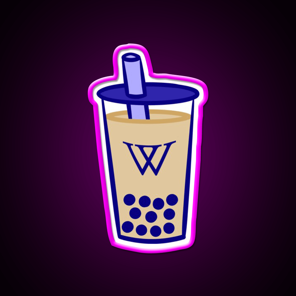 Wellesley Bubble Tea Milk Tea Snack Food Led Neon Sign Rgb Color - Shineneon