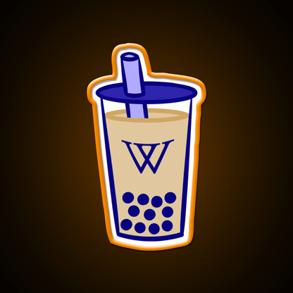 Wellesley Bubble Tea Milk Tea Snack Food Led Neon Sign Rgb Color - Shineneon