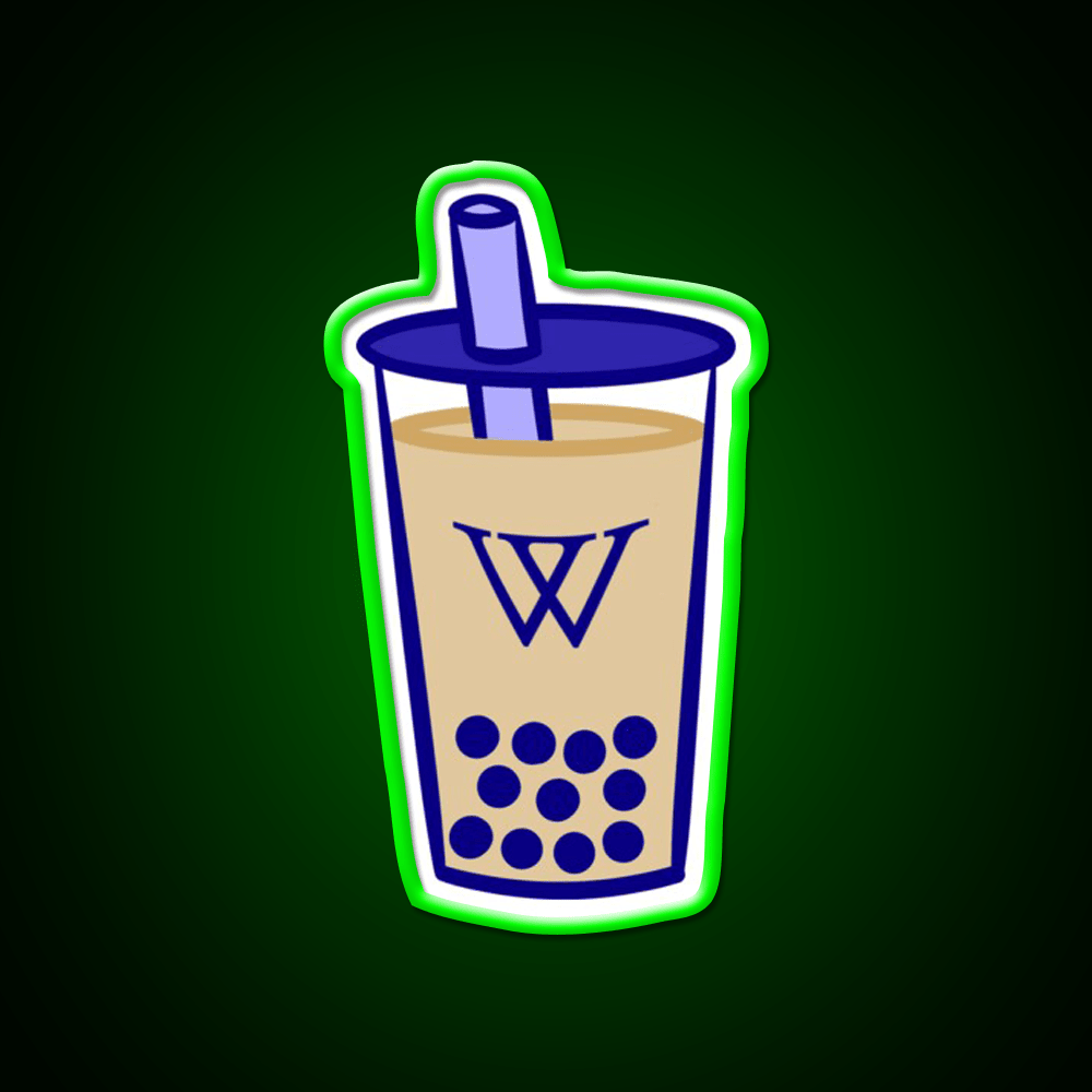 Wellesley Bubble Tea Milk Tea Snack Food Led Neon Sign Rgb Color - Shineneon