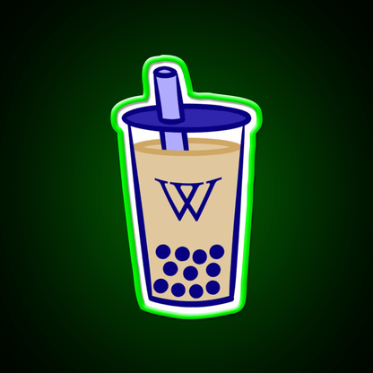 Wellesley Bubble Tea Milk Tea Snack Food Led Neon Sign Rgb Color - Shineneon