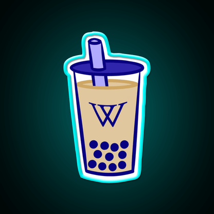 Wellesley Bubble Tea Milk Tea Snack Food Led Neon Sign Rgb Color - Shineneon