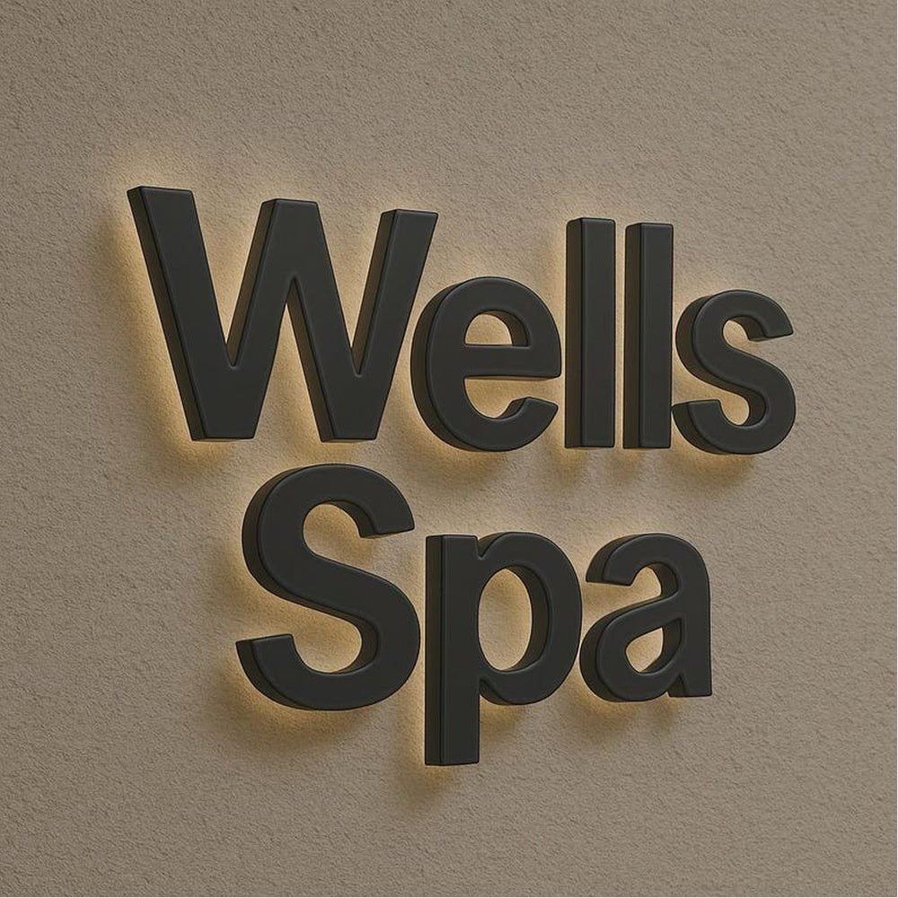 Wells Spa 3D Backlit Channel Letters Led Light Sign - Shineneon