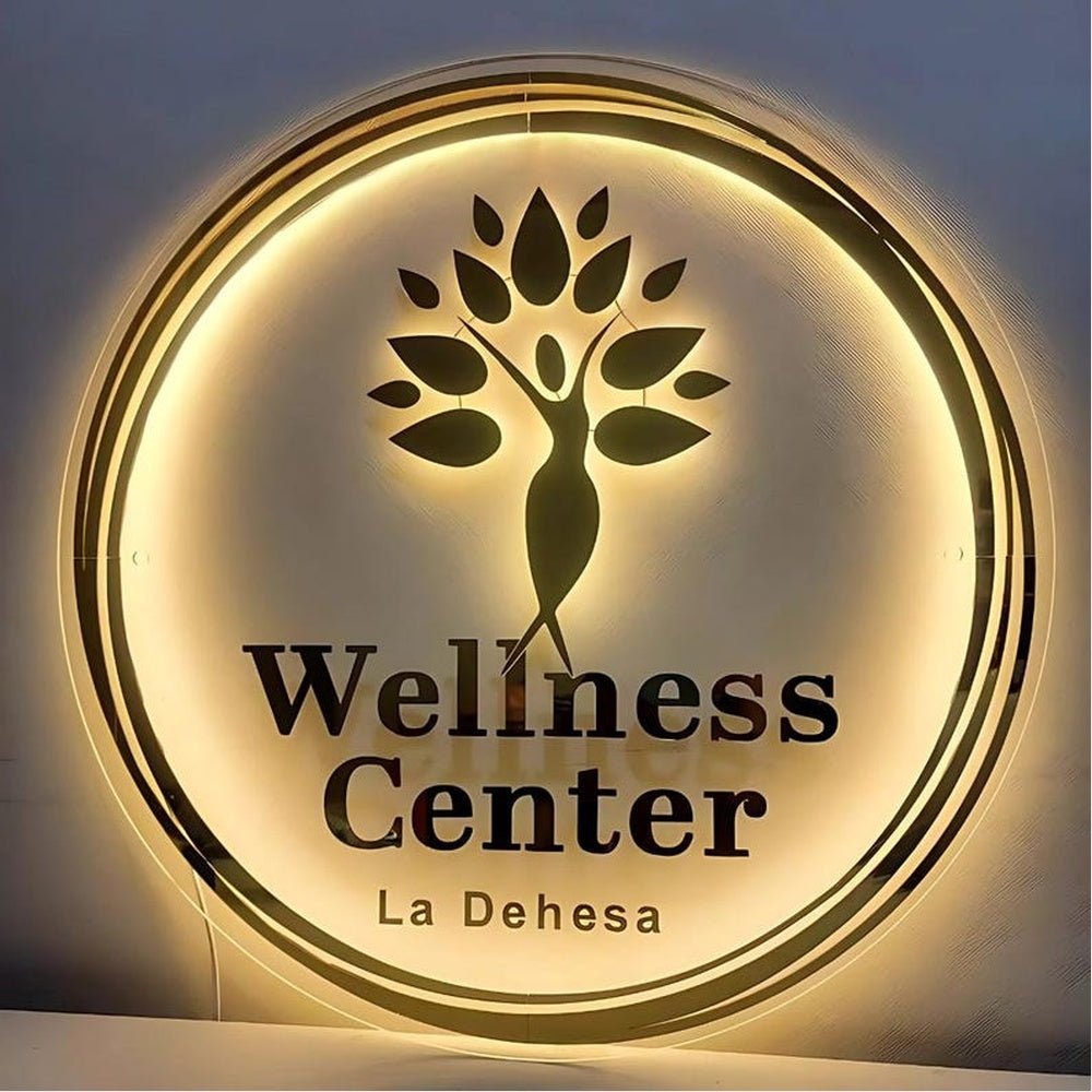 Welness Center Acrylic Business Logo Sign - Shineneon