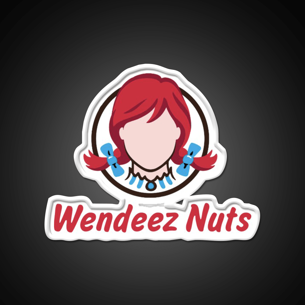 Wendeez Nuts Design Fast Food Led Neon Sign For Burger Place Rgb Color - Shineneon