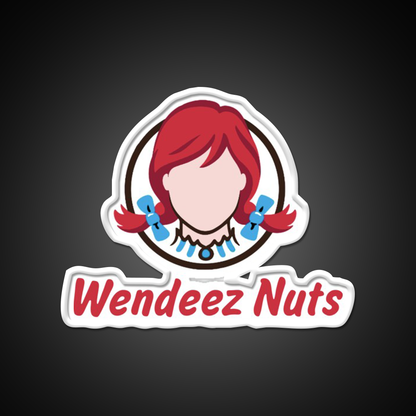 Wendeez Nuts Design Fast Food Led Neon Sign For Burger Place Rgb Color