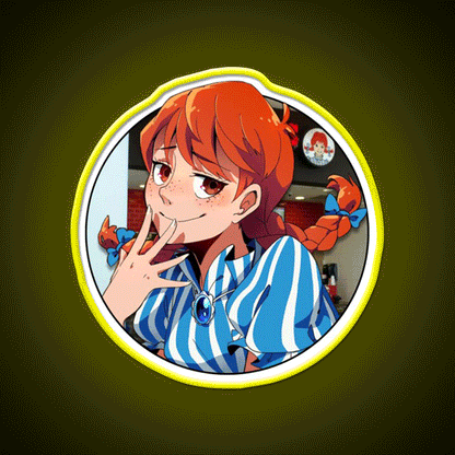 Wendy Fast Food Led Neon Sign For Burger Place Rgb Color