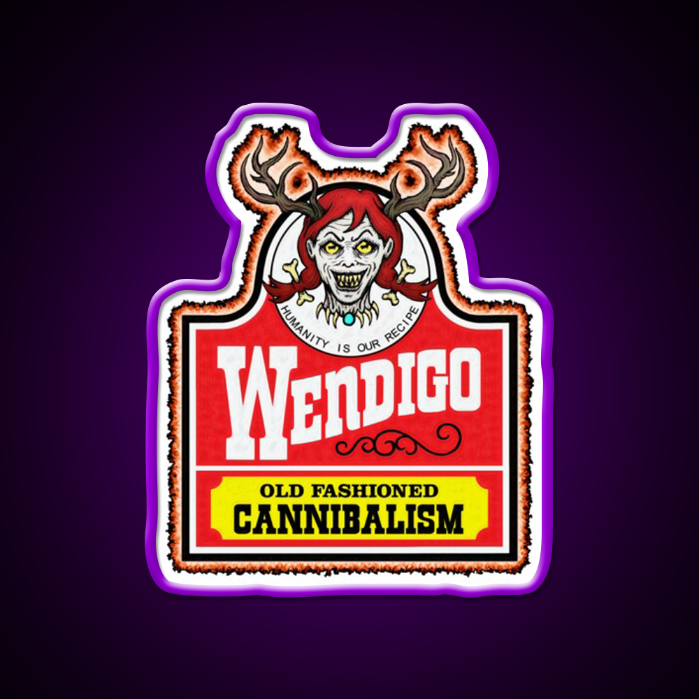 Wendy The Wendigo Fast Food Led Neon Sign For Burger Place Rgb Color
