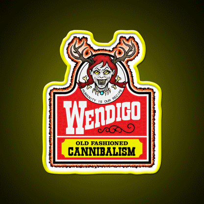 Wendy The Wendigo Fast Food Led Neon Sign For Burger Place Rgb Color