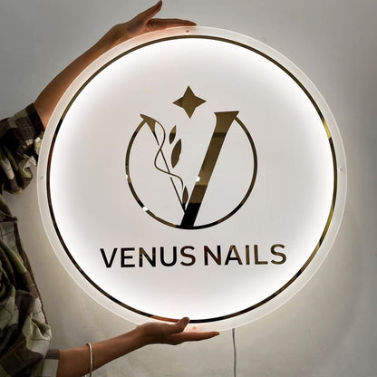 Wenus Nails Acrylic Business Logo Sign - Shineneon