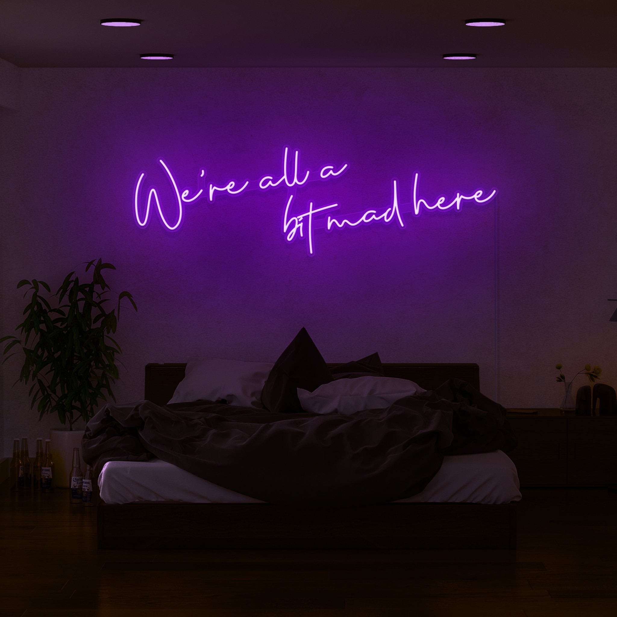Were All A Bit Mad Here Led Neon Sign | Shineneon