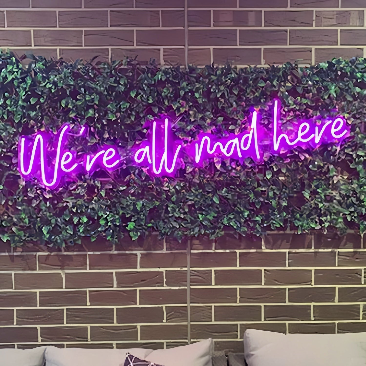 Were All Mad Here Led Neon Sign Let The Madness Shine In Neon | Shineneon
