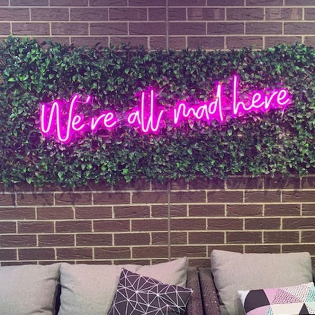 Were All Mad Here Led Sign Business Neon Signs - Shineneon