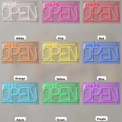 We're Open LED Neon Sign - Shineneon