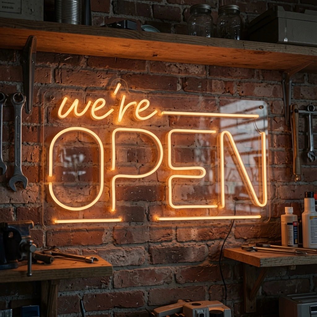 We're Open LED Neon Sign - Shineneon