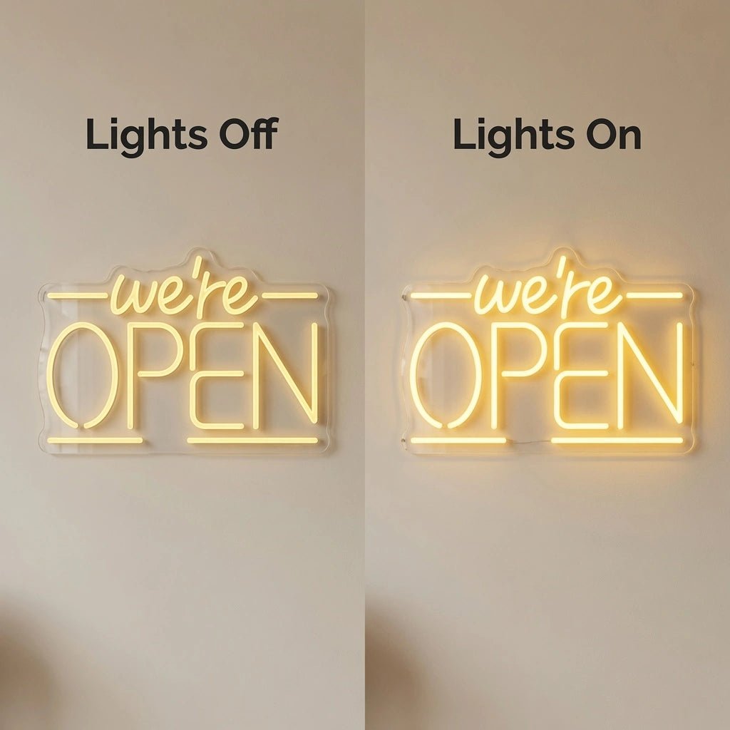 We're Open LED Neon Sign Wall Neon Sign - Shineneon