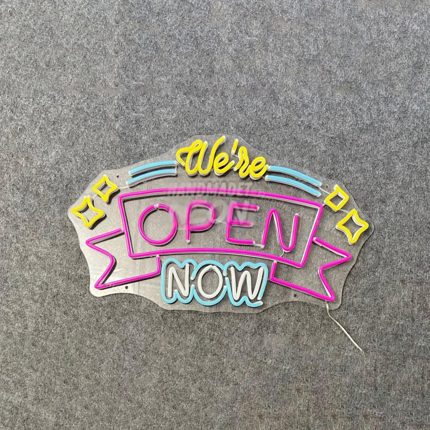 Were Open Now Led Neon Sign Led Decor | Shineneon
