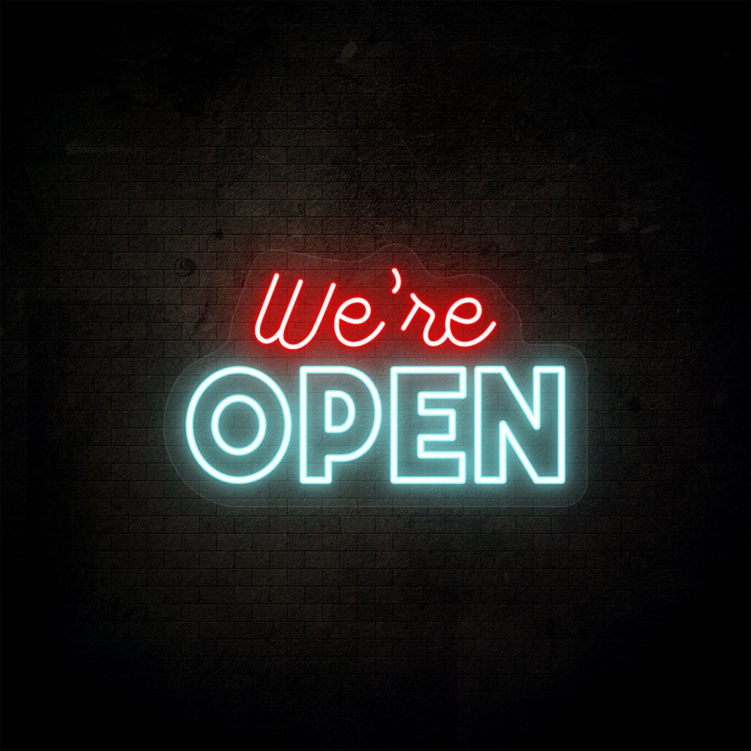 Were Open Sign Multicolor | Shineneon