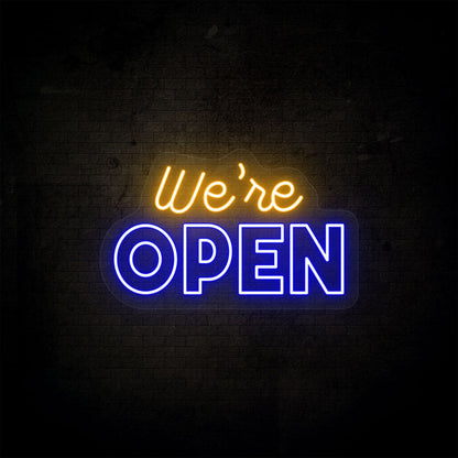 Were Open Sign Multicolor | Shineneon