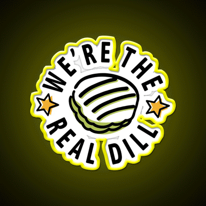 Were The Real Dill Fast Food Led Neon Sign For Burger Place Rgb Color