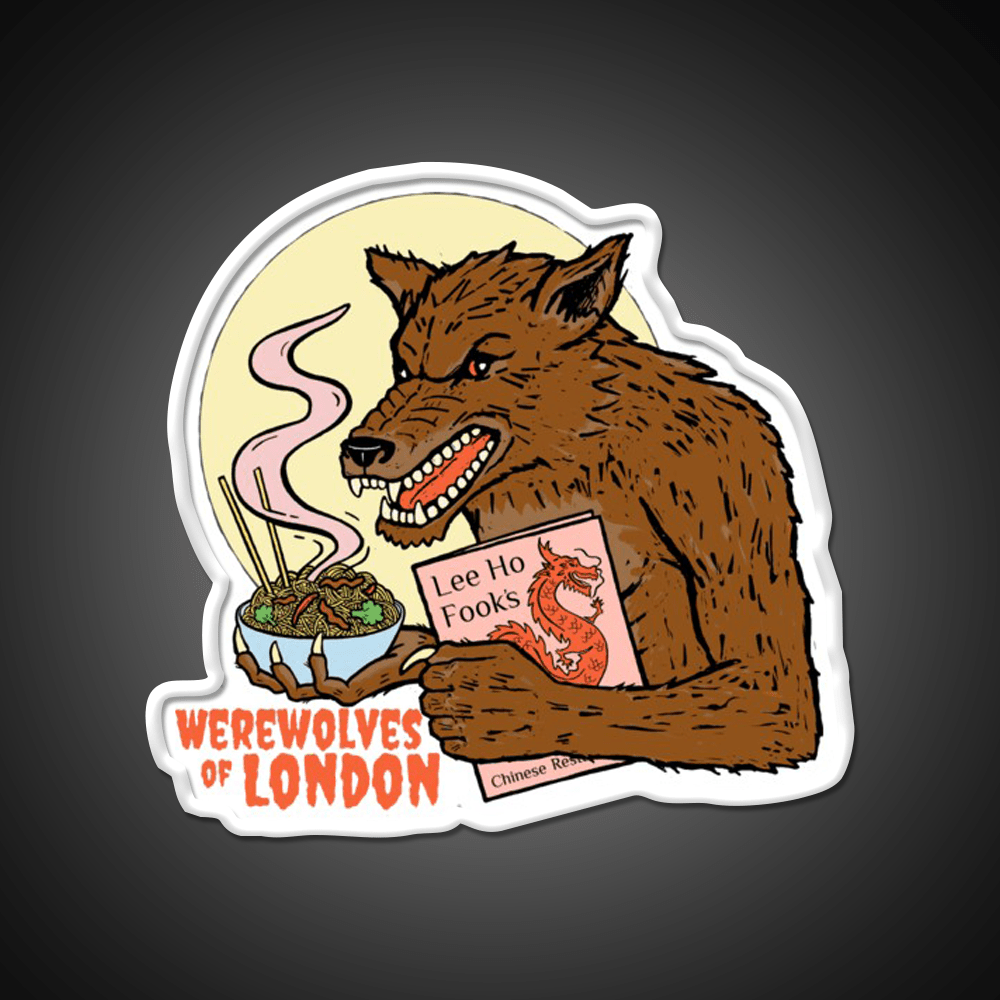 Werewolves Of London Led Neon Sign Chinese Food Rgb Color - Shineneon
