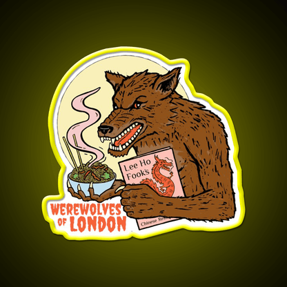Werewolves Of London Led Neon Sign Chinese Food Rgb Color - Shineneon