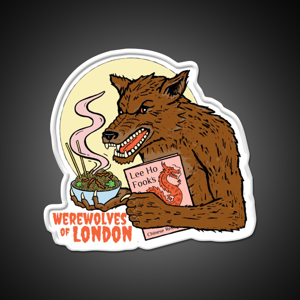 Werewolves Of London Led Neon Sign Chinese Food Rgb Color