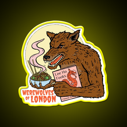 Werewolves Of London Led Neon Sign Chinese Food Rgb Color