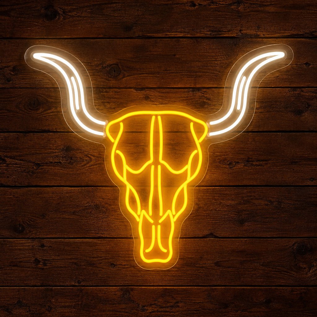 Western Bull Skull LED Neon Sign - Shineneon