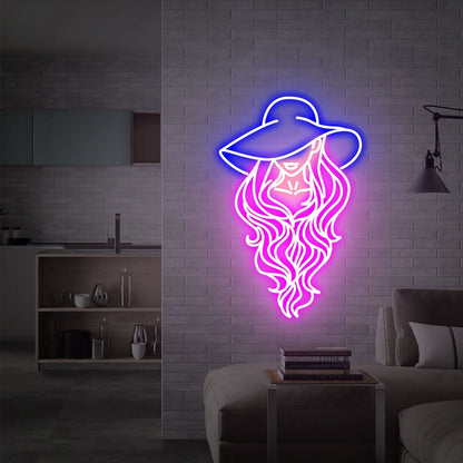 Western Decbars Home And Weddings Cowgirl Led Neon Sign - Shineneon