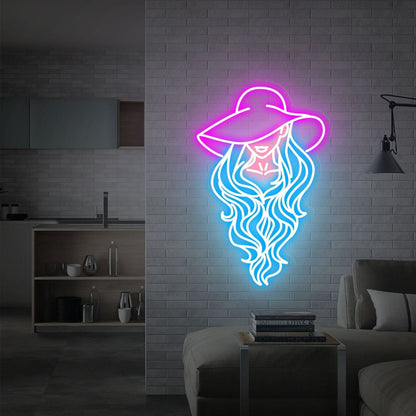 Western Decbars Home And Weddings Cowgirl Led Neon Sign - Shineneon